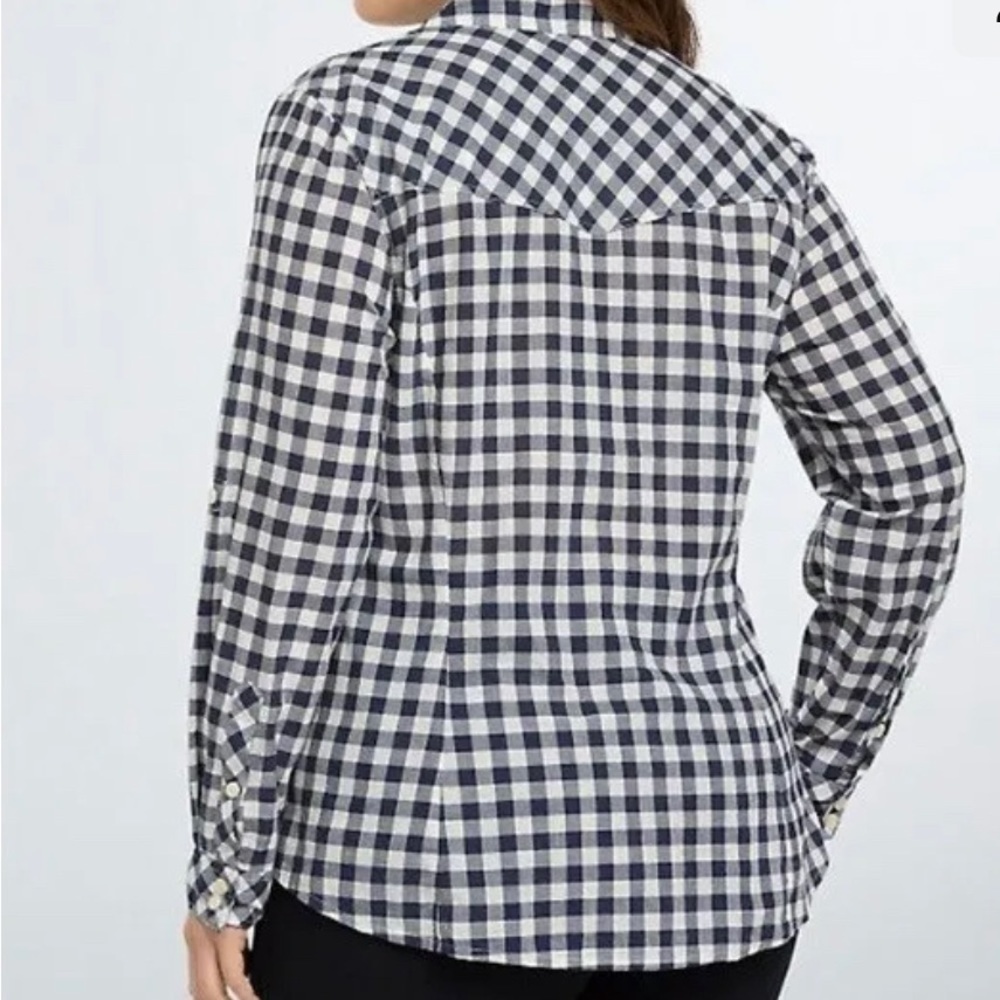 Torrid Gingham Button Down Blouse - image 2